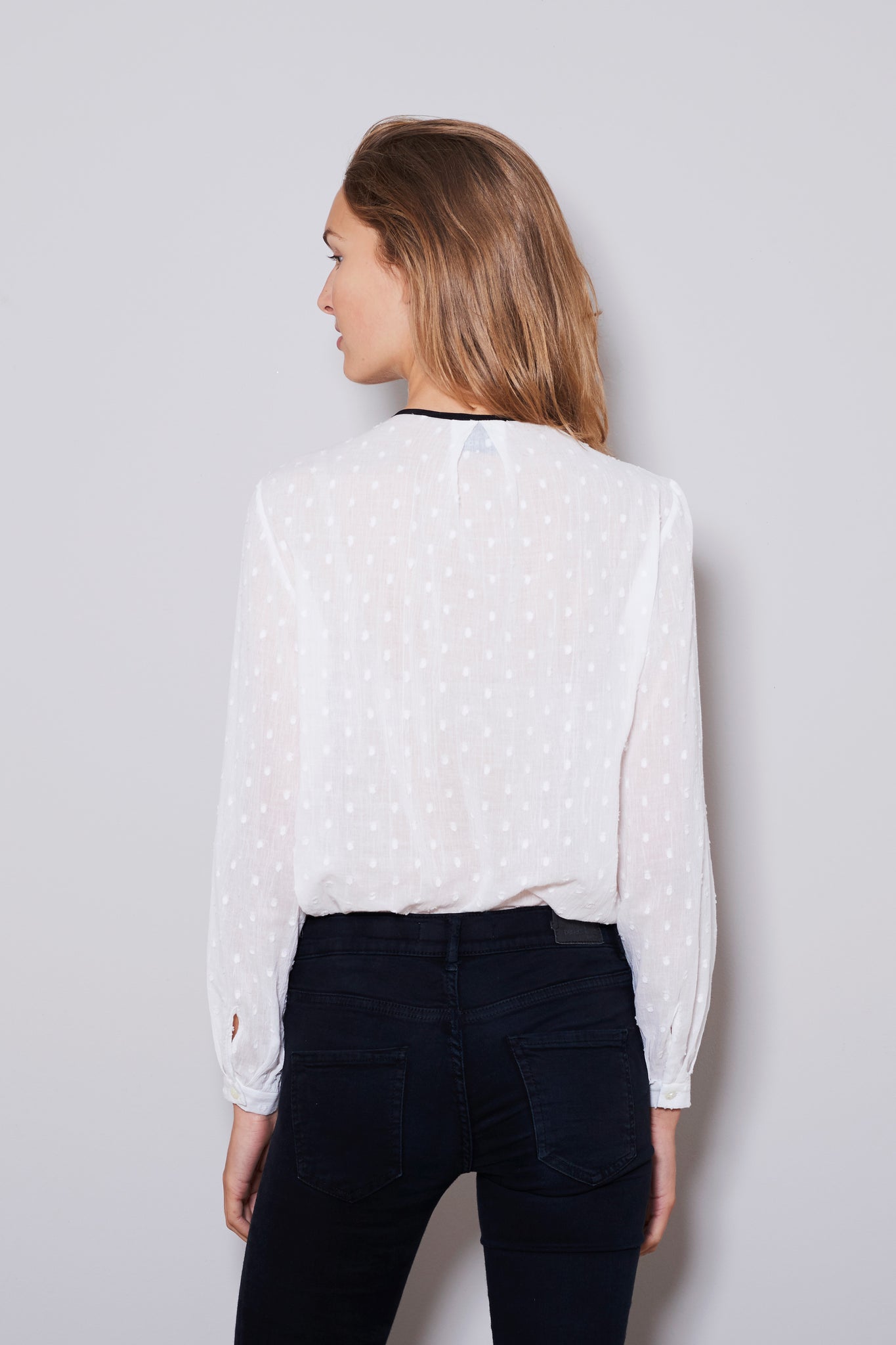 RODEO BLOUSE longsleeve white cotton