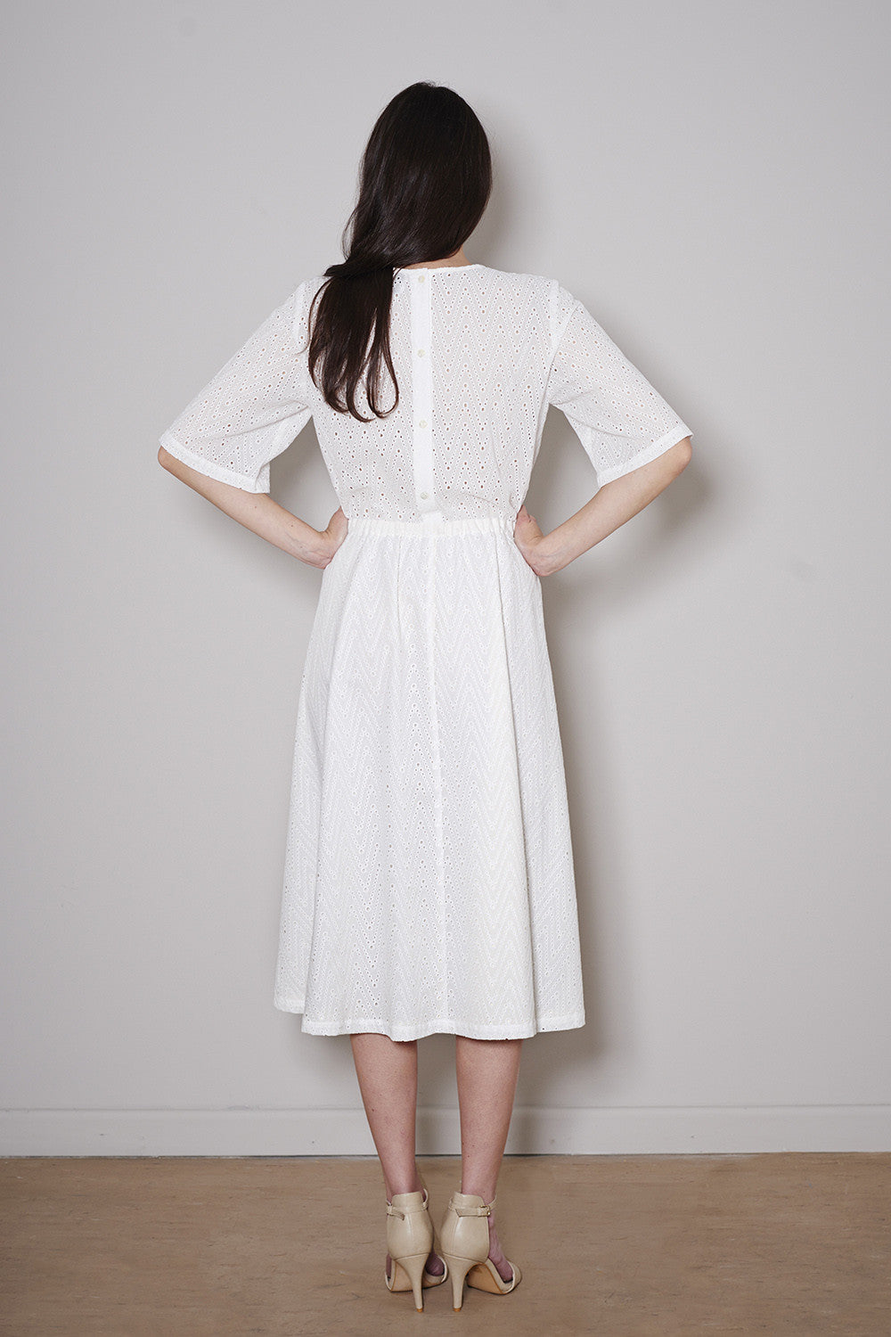 CAPRI DRESS white