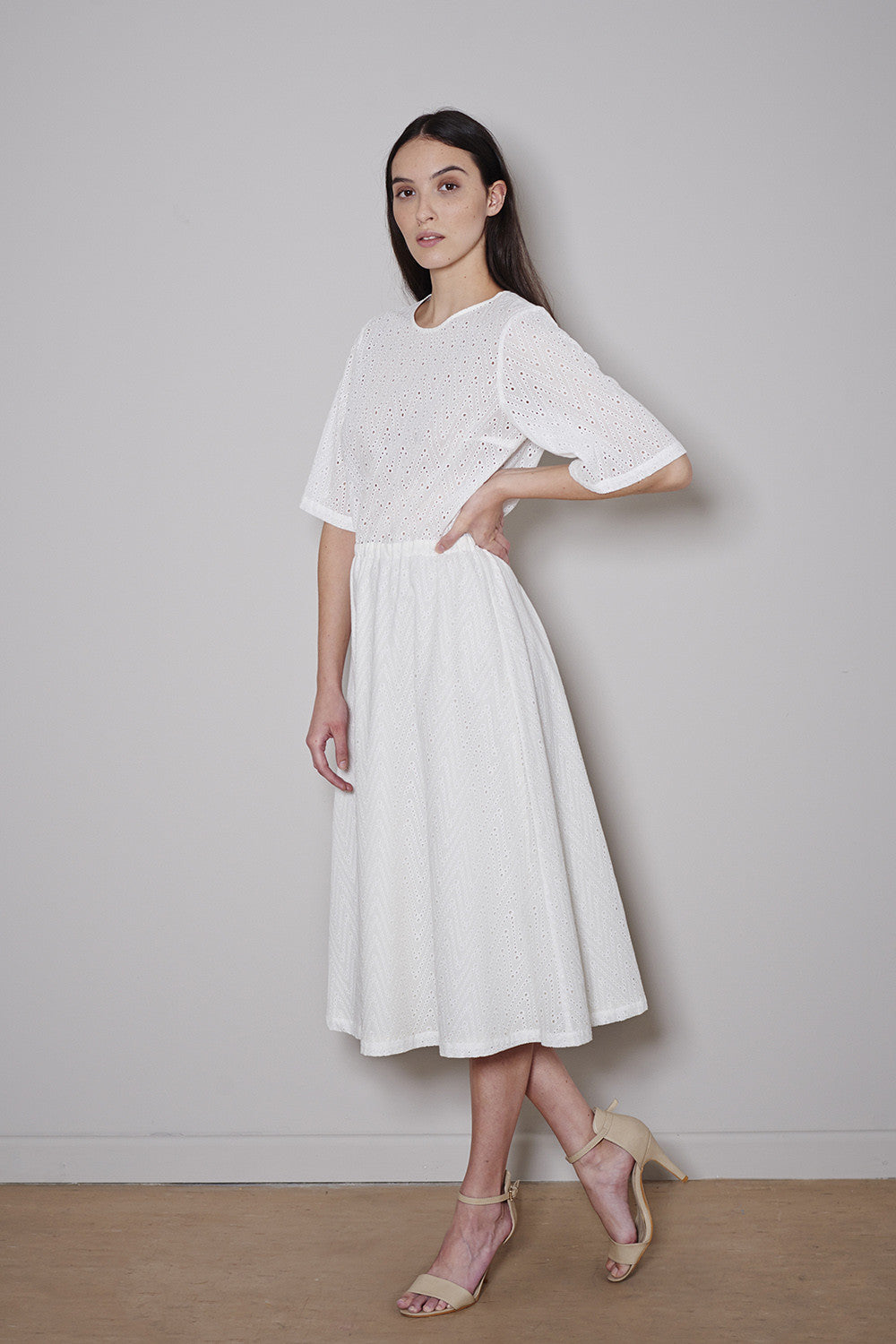 CAPRI DRESS white