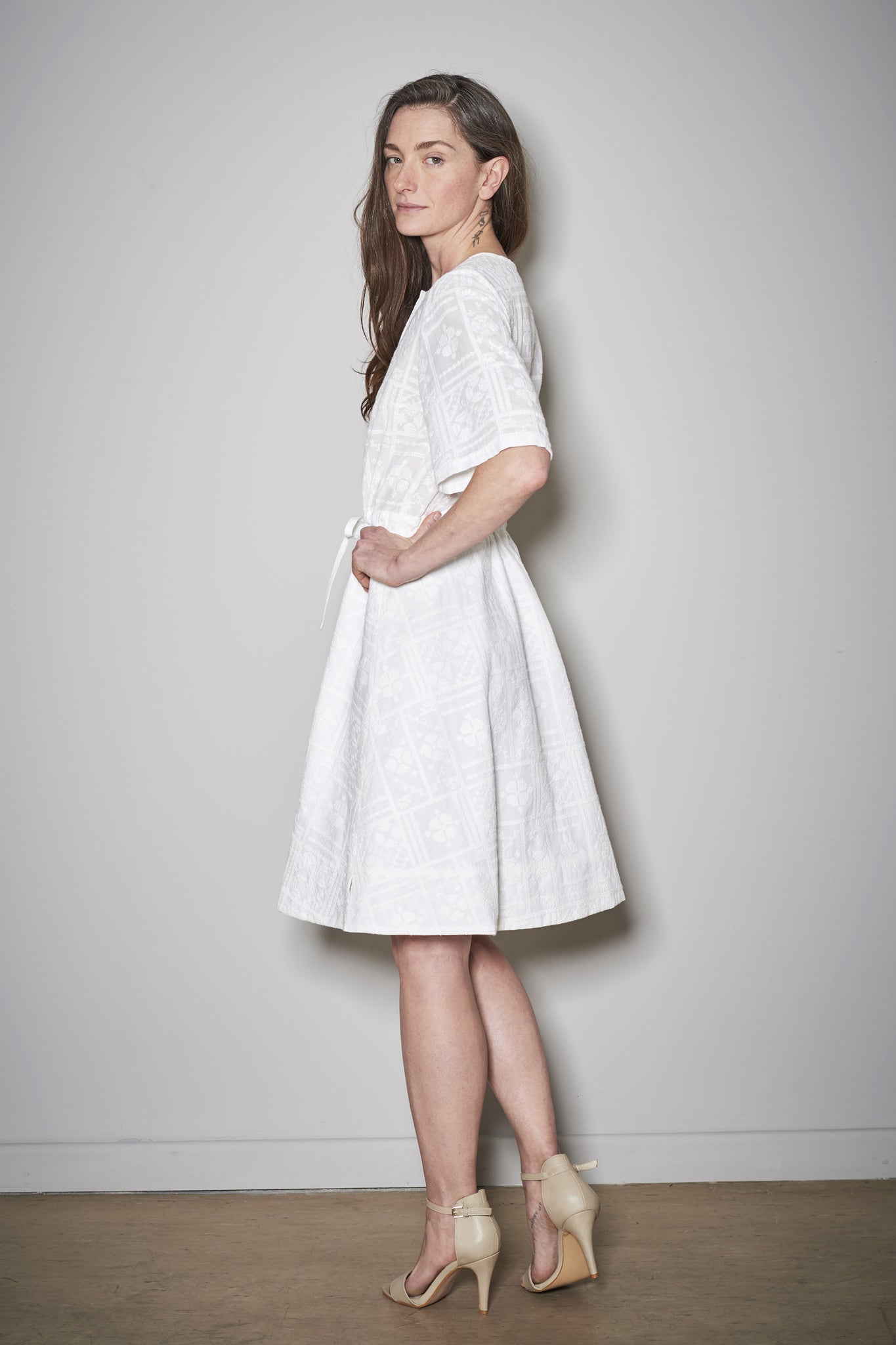 LISBOA DRESS white